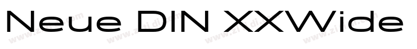 Neue DIN XXWide Regu字体转换